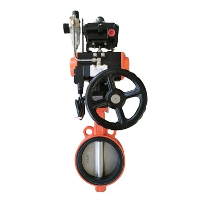 Supapă fluture de control pneumatic
